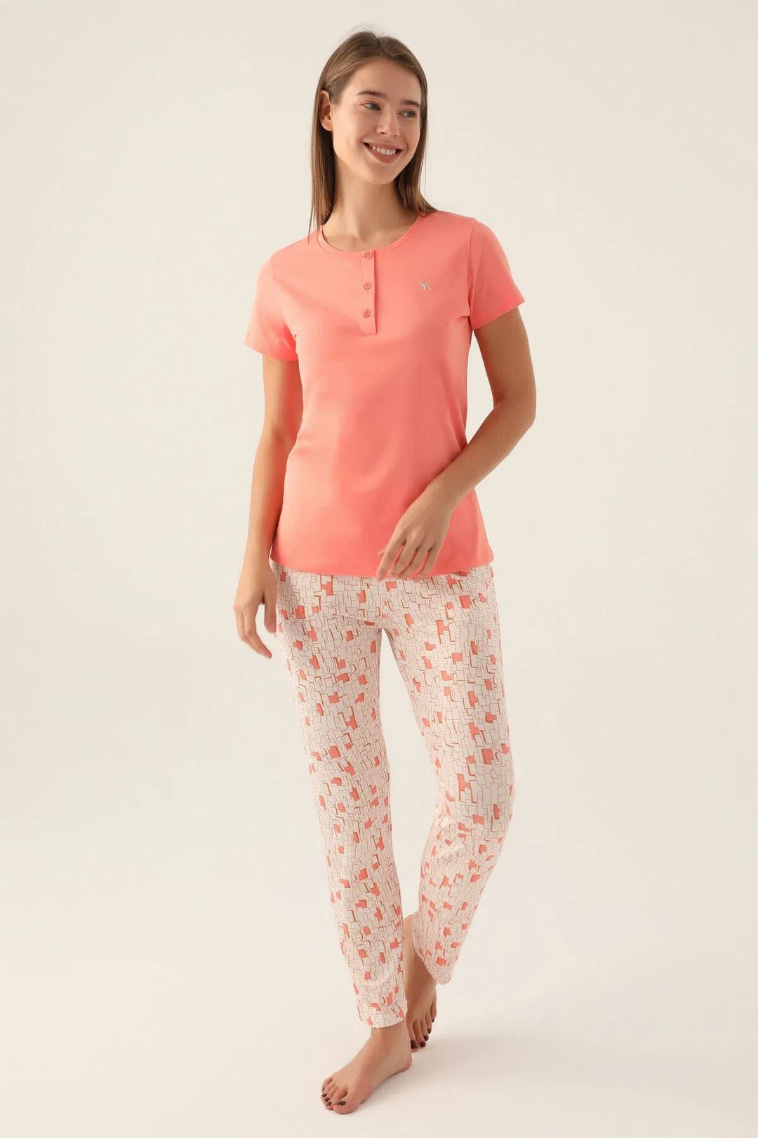 MXM Women Arnetta Women's Short Sleeve Pajama Set - Cedar Rapids