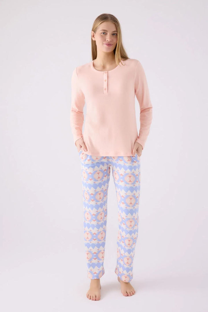 MXM Women Soft Patterned Pajama Set - St. Paul