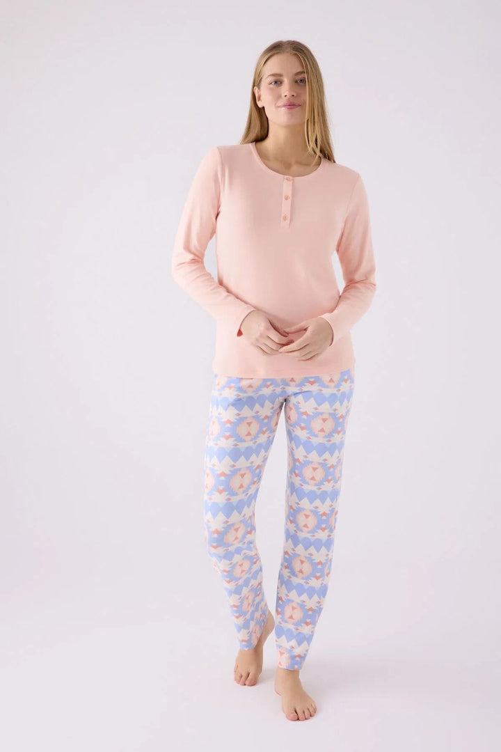 MXM Women Soft Patterned Pajama Set - St. Paul