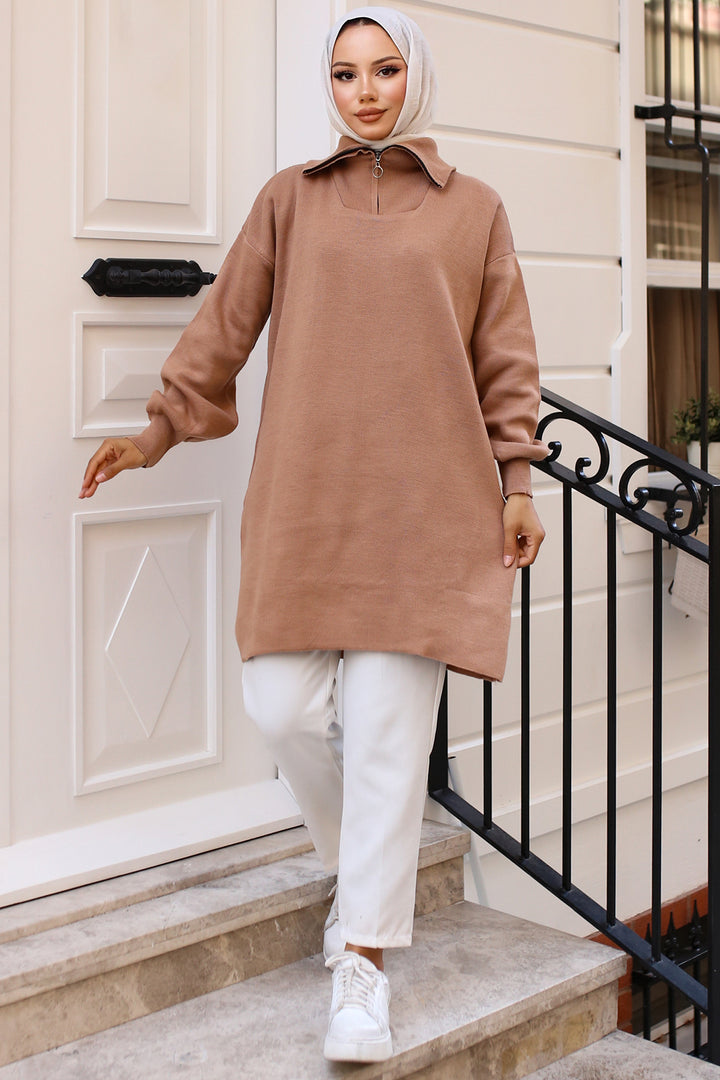 BNG Women 0 Knit Tunic Mink - كليرمونت