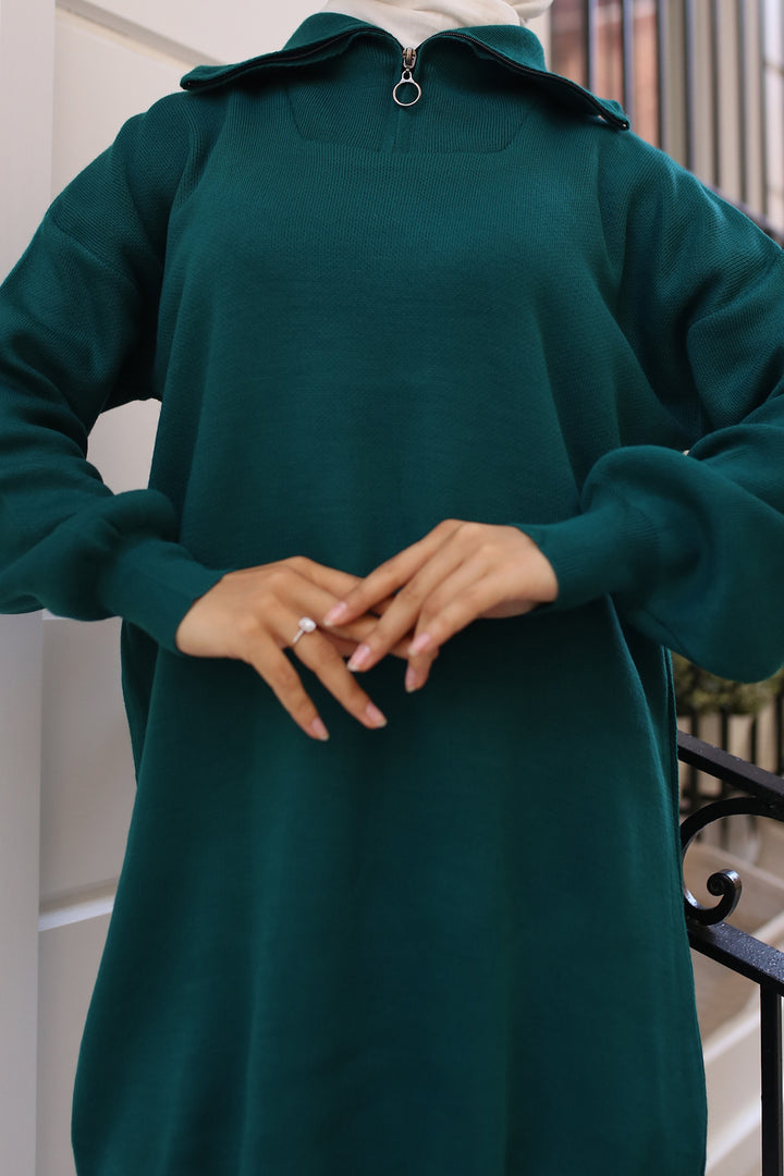 BNG Women 0 Knit Tunic Emerald Green - كليرمون