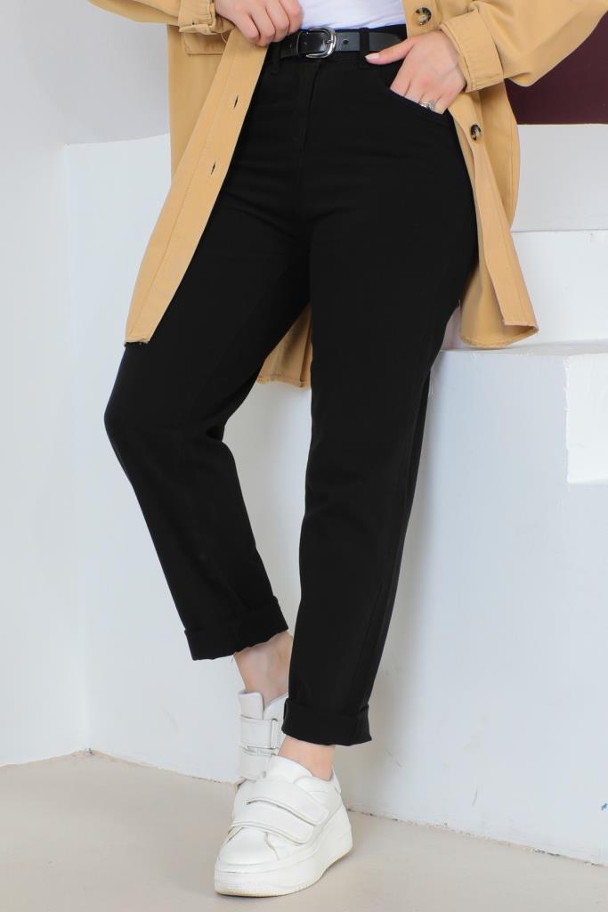 BNG Women Belted Trousers Black - Clermont