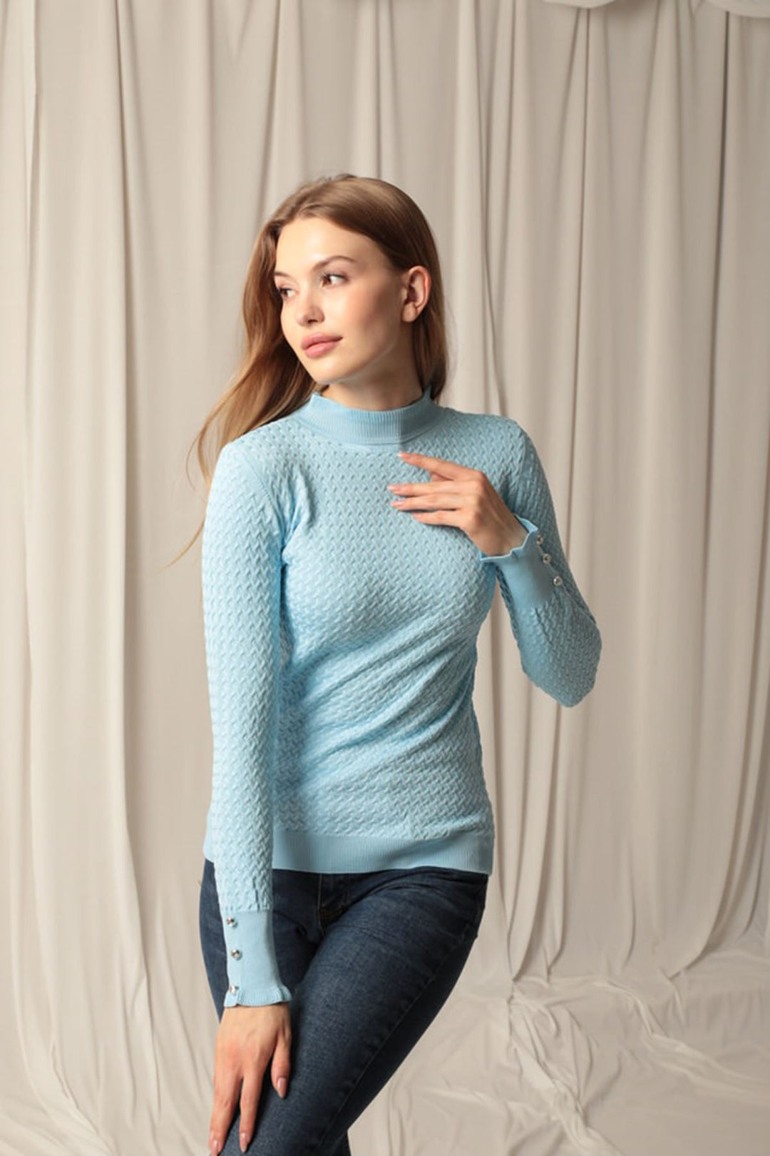 KKT Knitwear Ткань с рисунком на пуговицах женская детская блузка - Saint -Raphaël