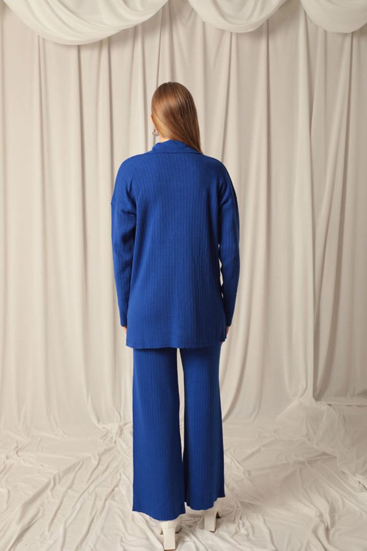 KKT Knitted Fabric Corduroy Women's Saxe Suit - Elmhurst