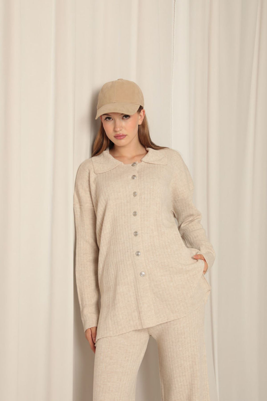 KKT Knitted Fabric Corduroy Women's Stone Suit - Lünen