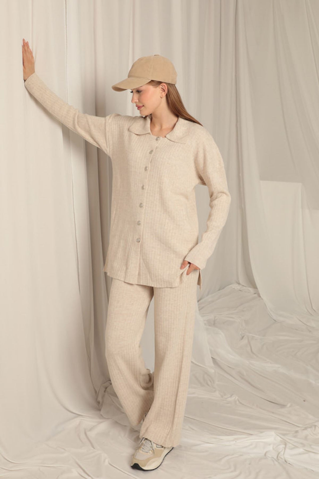 KKT Knitted Fabric Corduroy Women's Stone Suit - Lünen