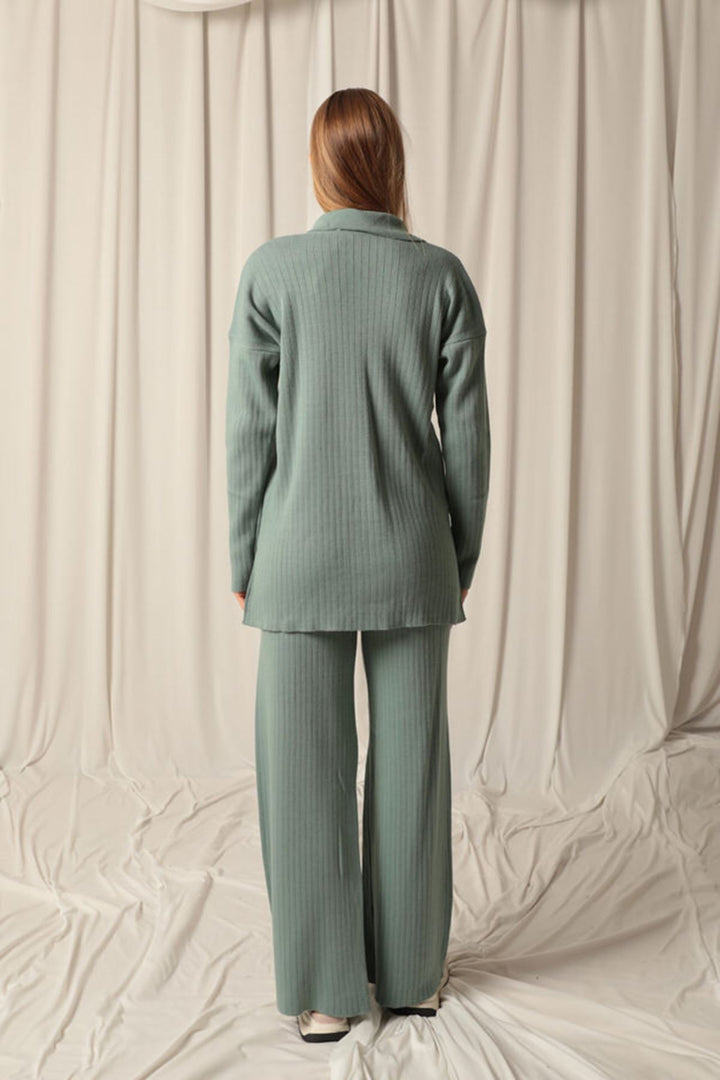 KKT Knitted Fabric Corduroy Women's Mint Suit - Hendersonville