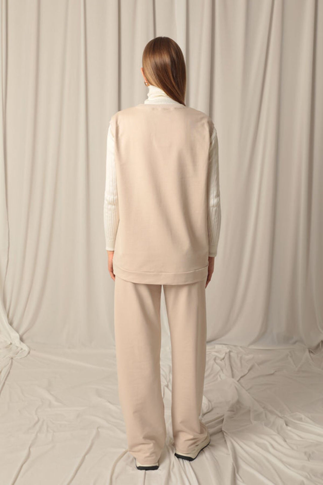 KKT Modal Fabric Women's Beige Suit - Medford