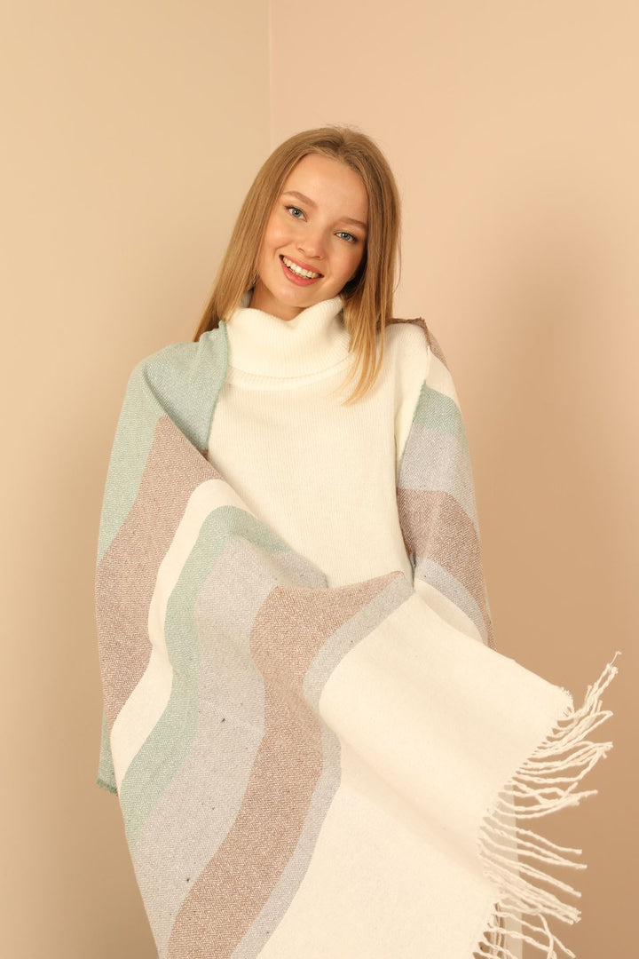 KKT Soft Texture Women's Mint Shoulder Shawl Scarf - Burlington