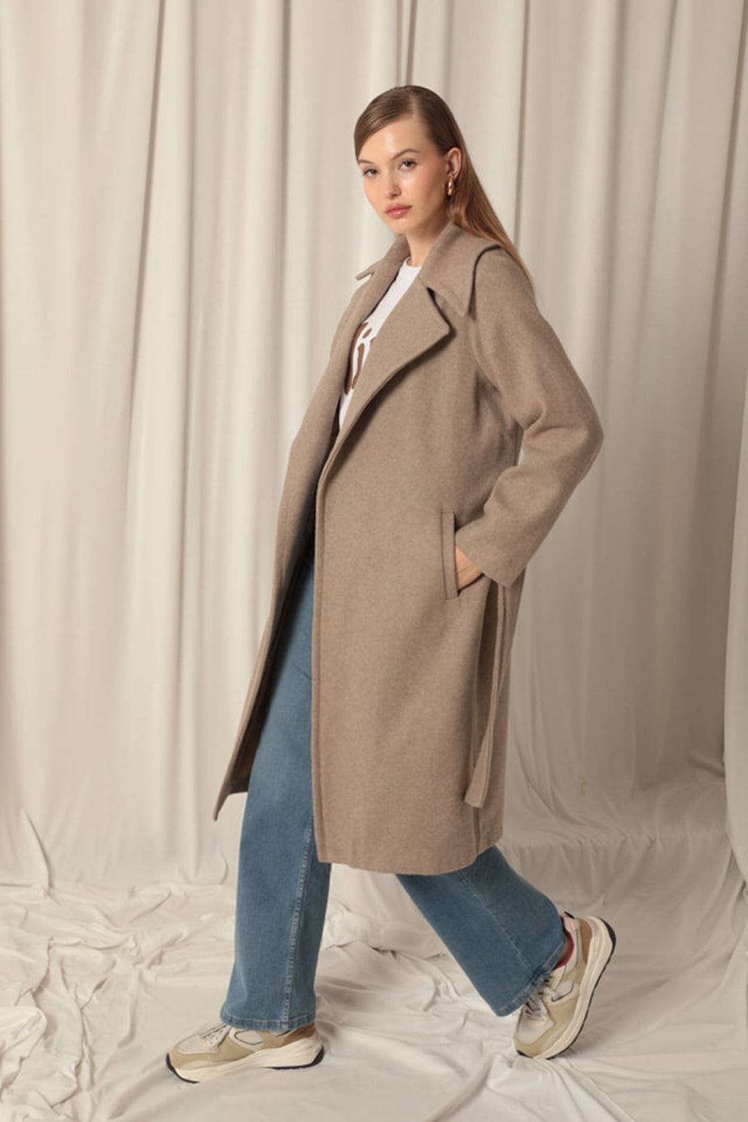 KKT Women's Mink Coat with Cashmere Fabric Lining - Kropyvnytskyi