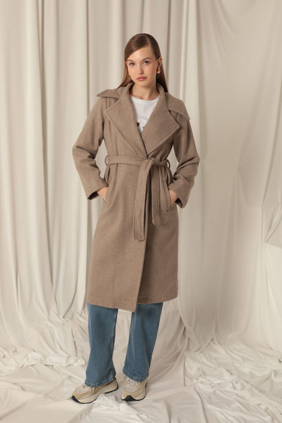 KKT Women's Mink Coat with Cashmere Fabric Lining - Kropyvnytskyi