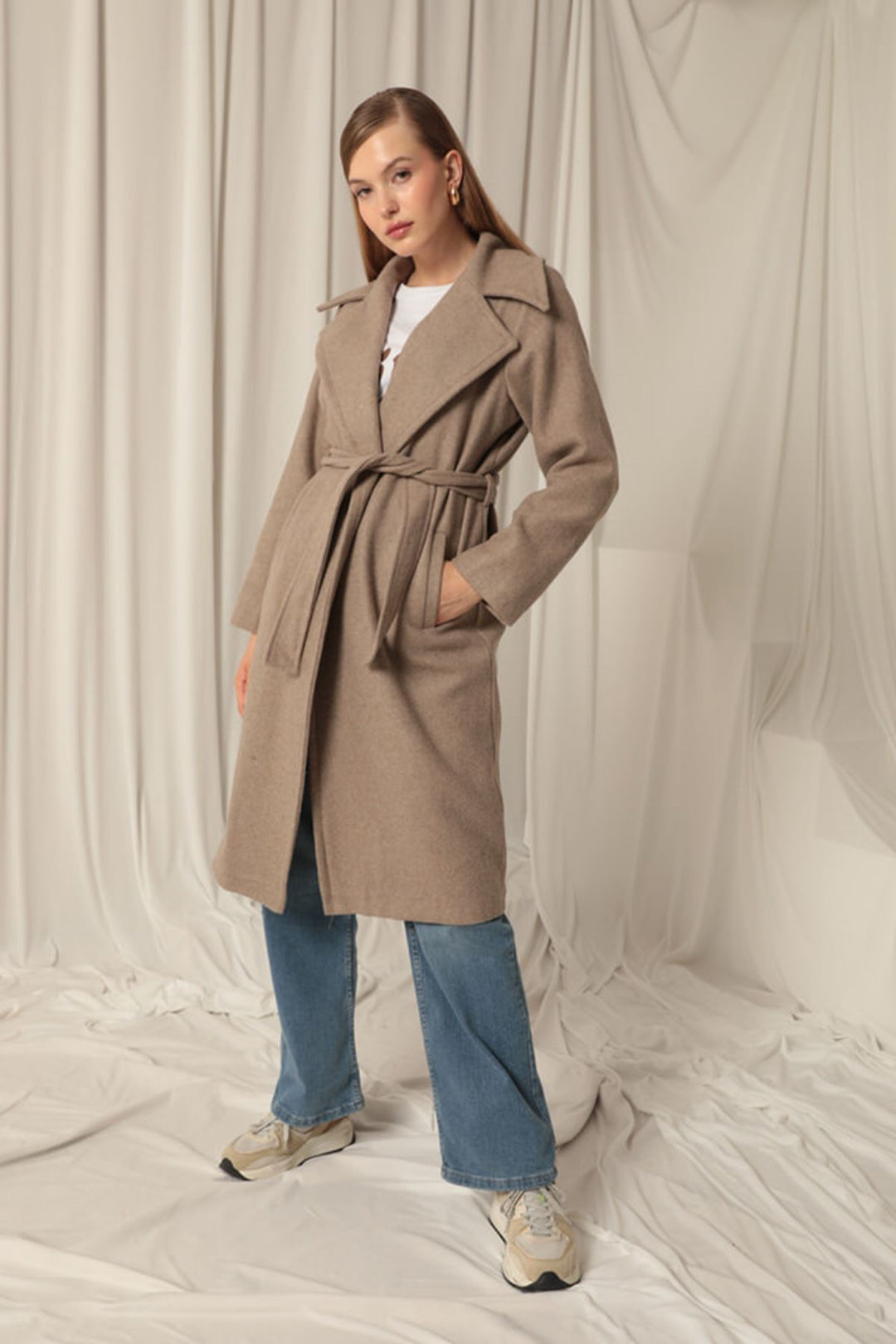 KKT Women's Mink Coat with Cashmere Fabric Lining - Kropyvnytskyi