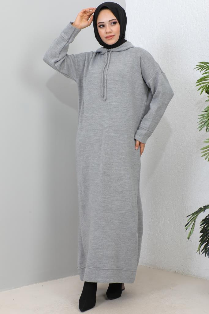 BNG Women Hooded Knit Dress Gray - Clermont