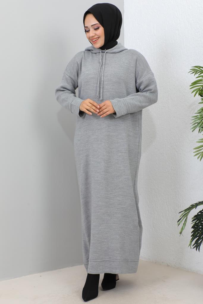 BNG Women Hooded Knit Dress Gray - Clermont