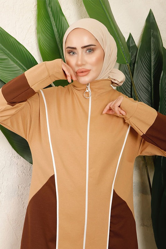 BNG Women Two Thread Hijab Set Beige - Clermont