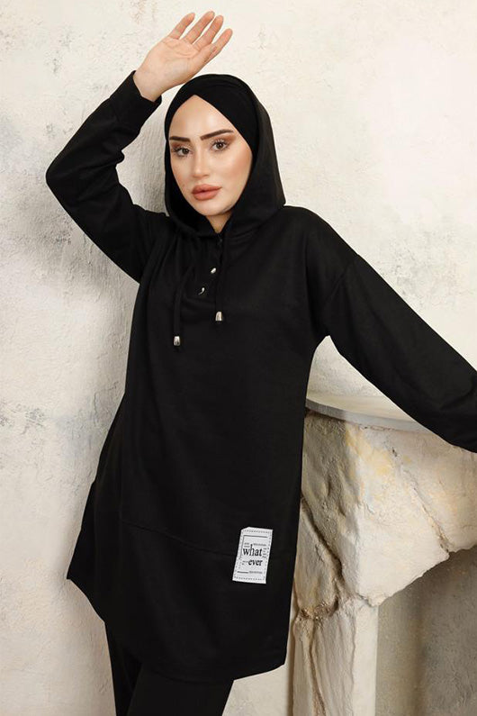 BNG Women Two-Thread Hijab Suit Black - Clermont