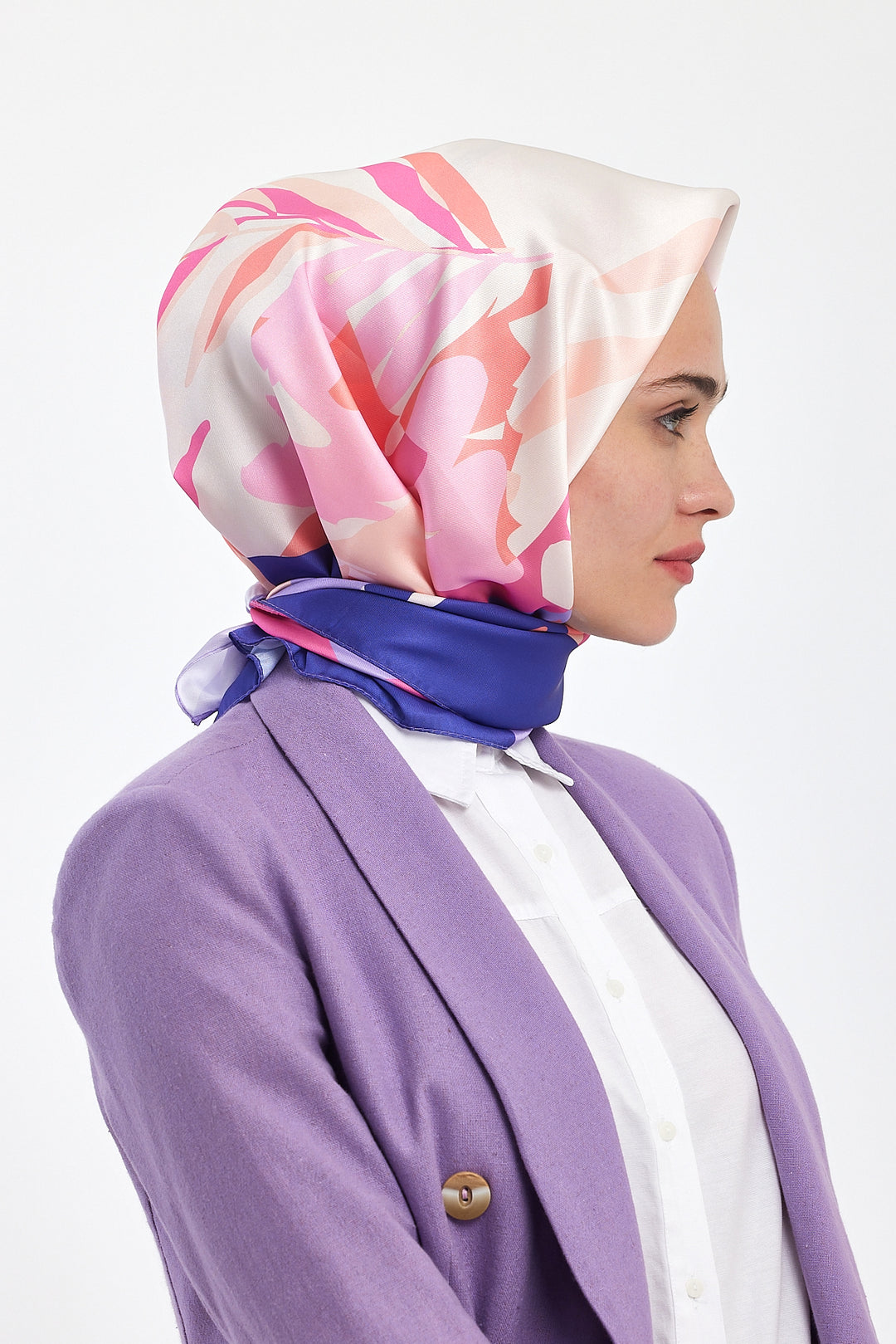 BNG Women Patterned Scarf Lilac - Clermont