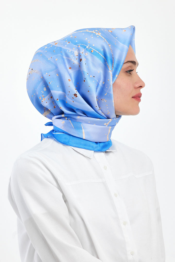 BNG Women Patterned Scarf Blue - Clermont