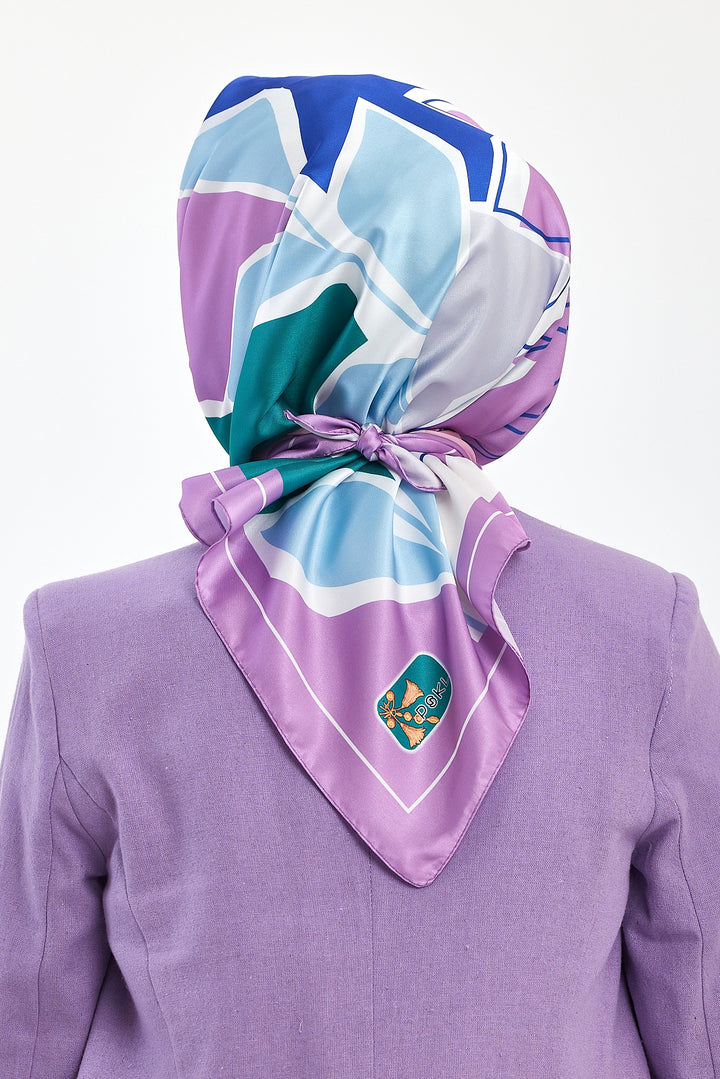 BNG Women Patterned Scarf Lilac - Clermont