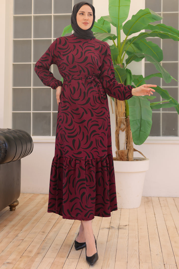 BNG Women Patterned Dress Purple - Clermont