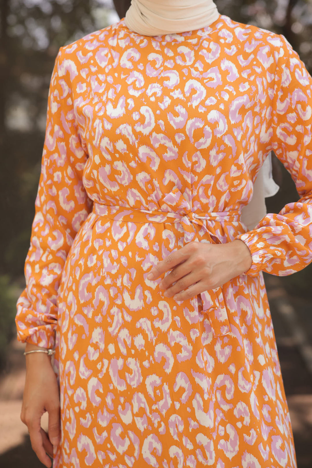 BNG Women Patterned Dress Orange - Clermont