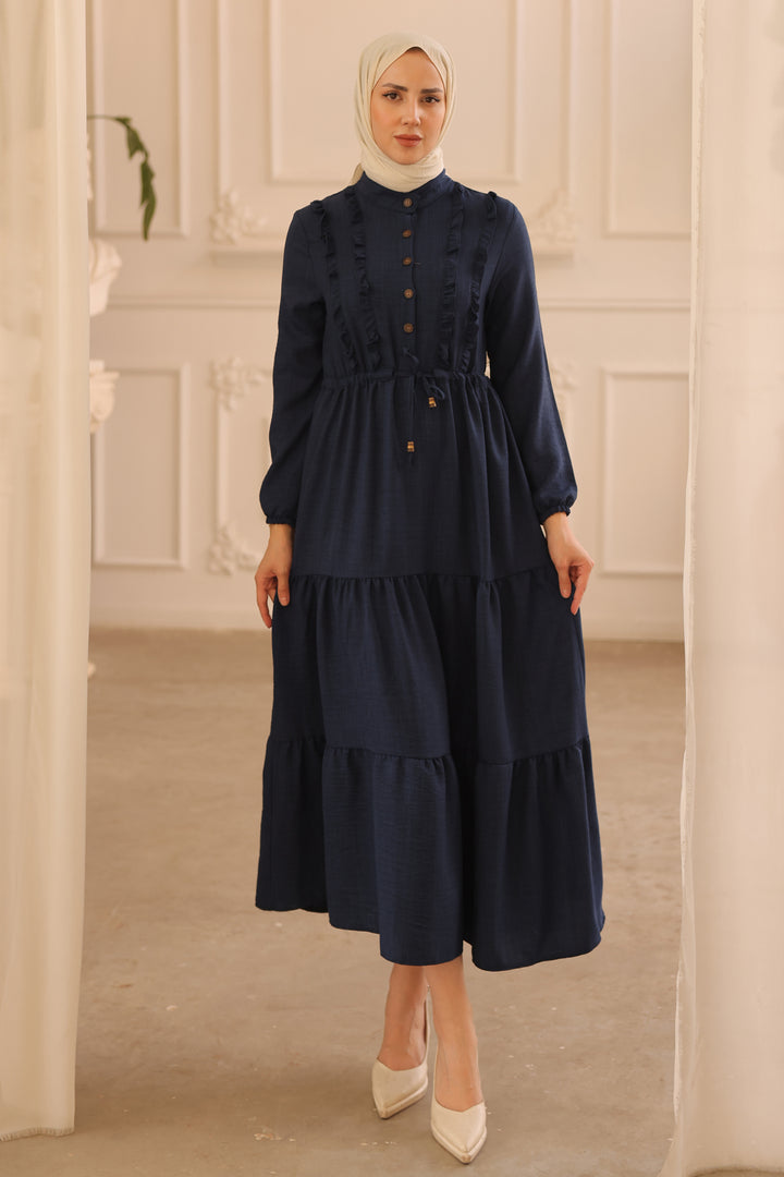 BNG Women Frilly Dress Navy - Clermont