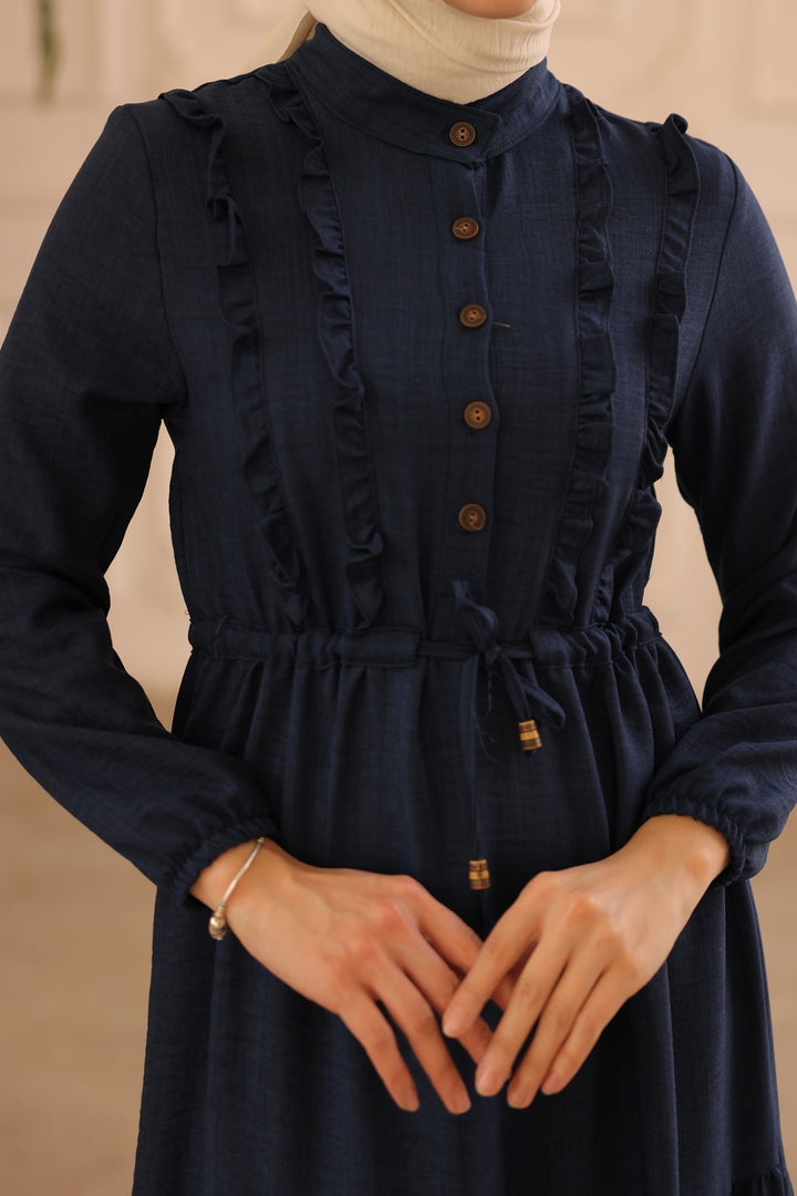 BNG Women Frilly Dress Navy - Clermont