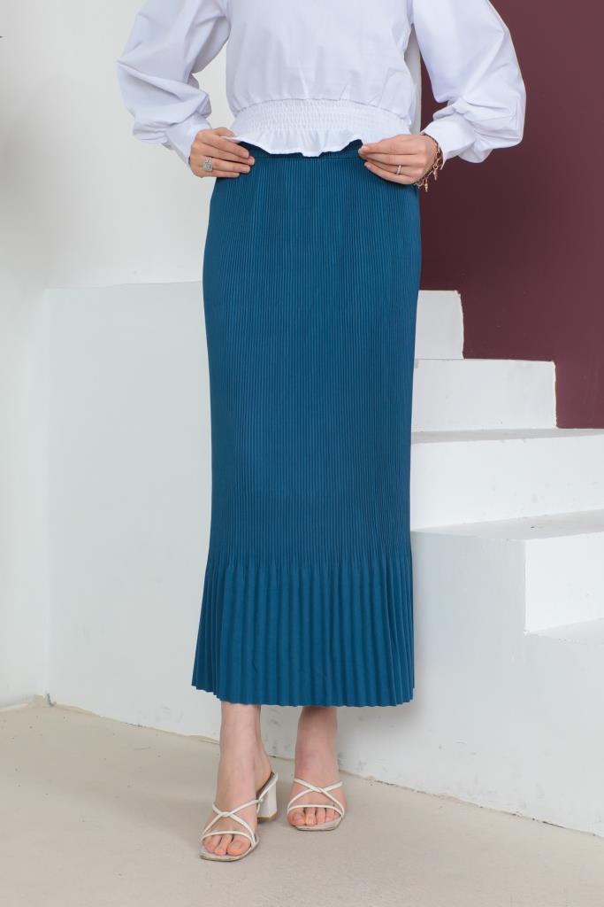 BNG Women - Pleated Hijab Skirt Indigo - Clermont