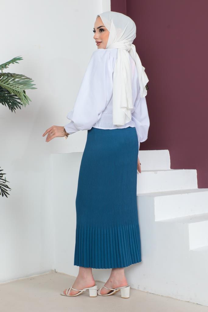 BNG Women - Pleated Hijab Skirt Indigo - Clermont