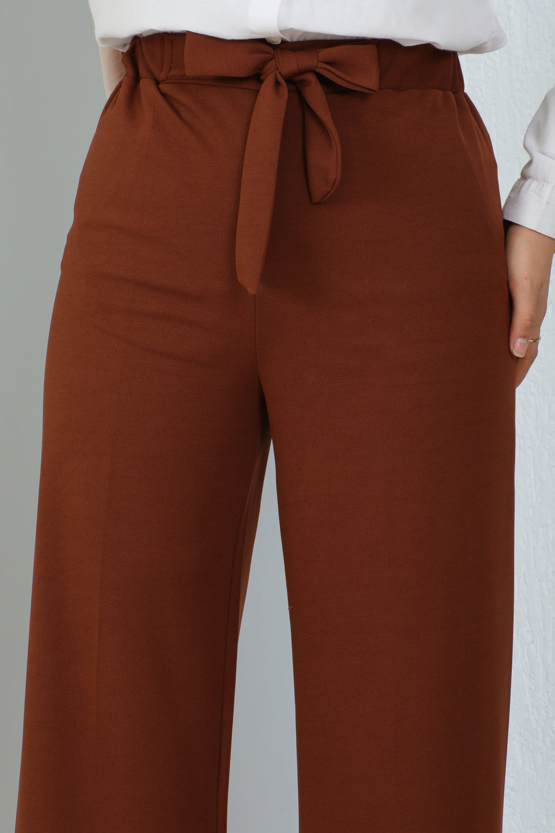 BNG Women Belted Hijab Pants Brown - Clermont