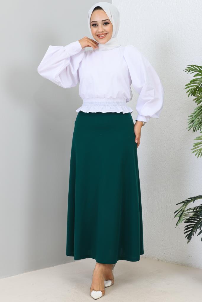 BNG Women Mevlana Hijab Skirt Emerald Green - Clermont