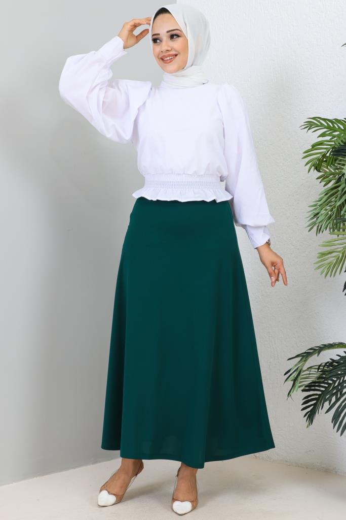 BNG Women Mevlana Hijab Skirt Emerald Green - Clermont