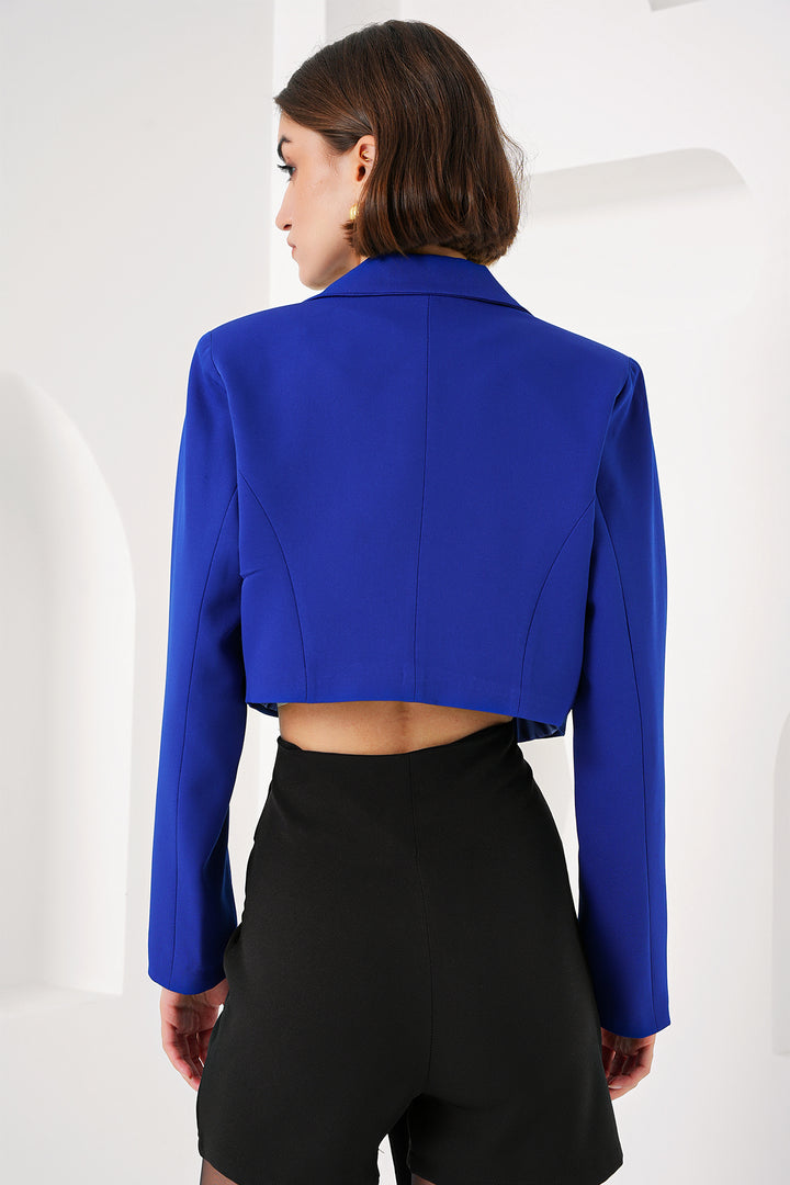 BGD Women Crop Blazer Jacket - Saks - Avondale