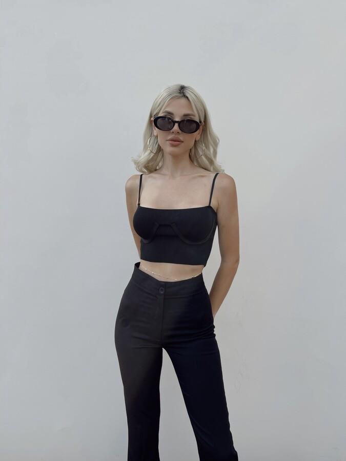 HLLY Women Stella Crop Black - مورفلدن فالدورف