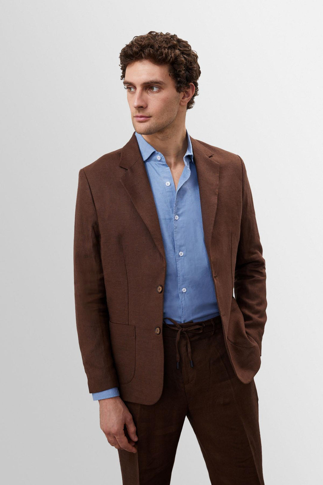 ANT 100% Linen Men's Blazer Jacket - Villa de Álvarez