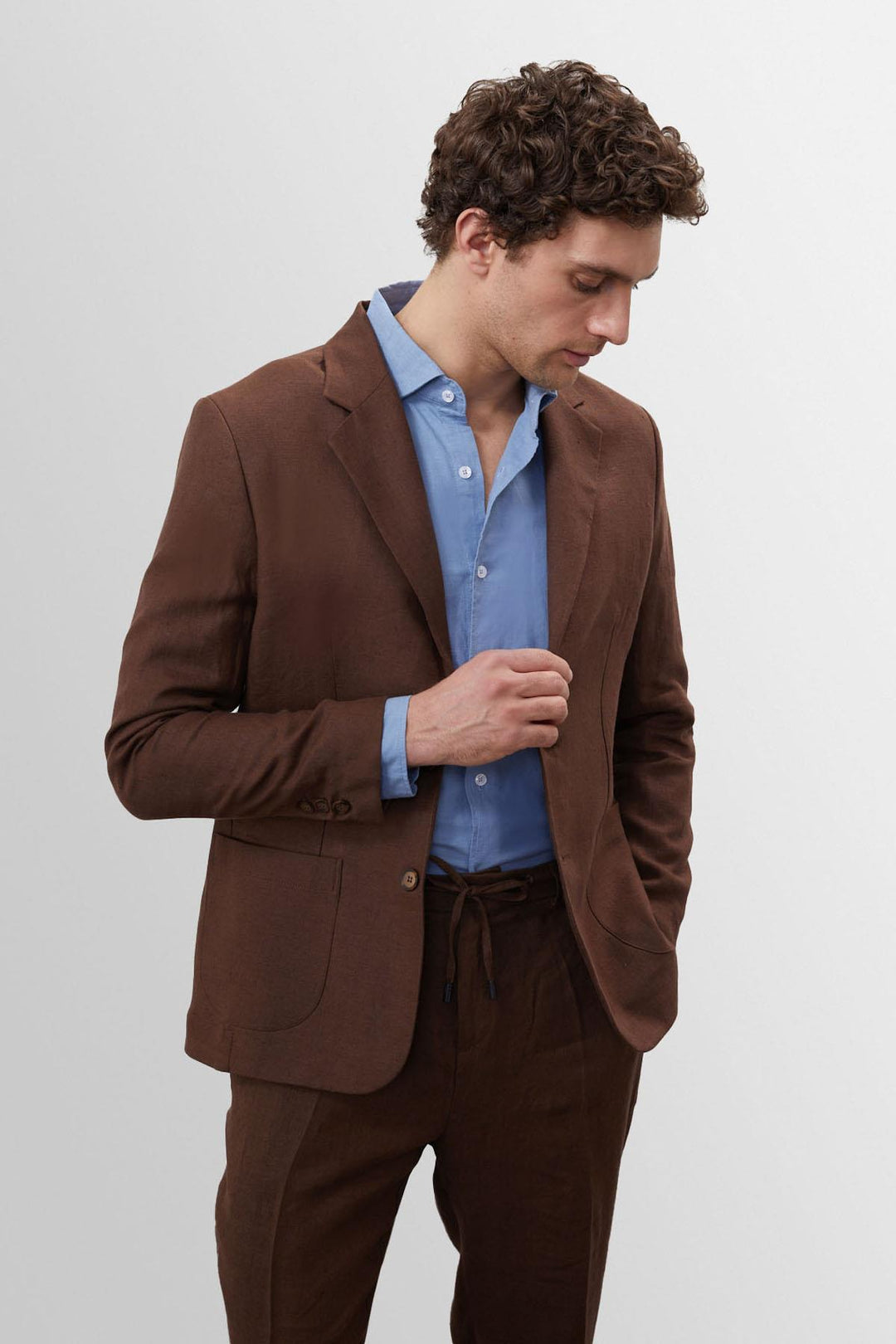 ANT 100% Linen Men's Blazer Jacket - Villa de Álvarez