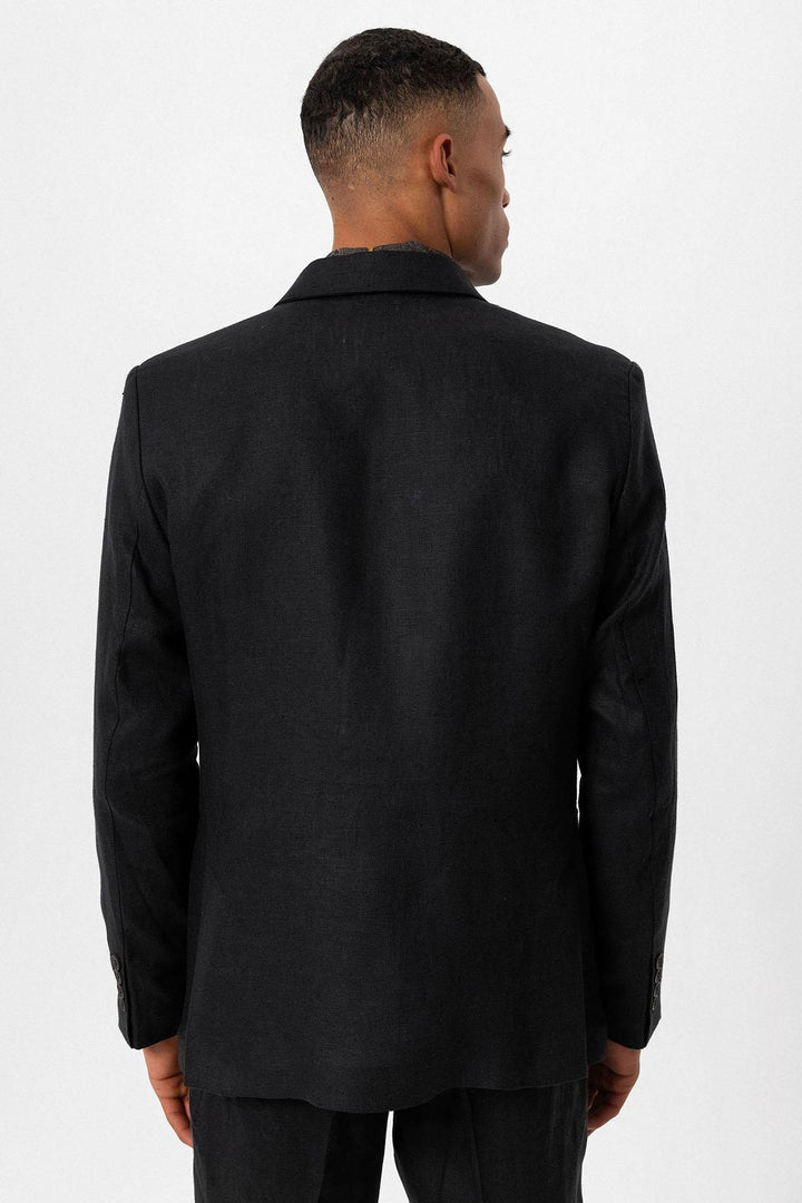 ANT 100% Linen Double Breasted Closure Men's Blazer Jacket - Lafayette