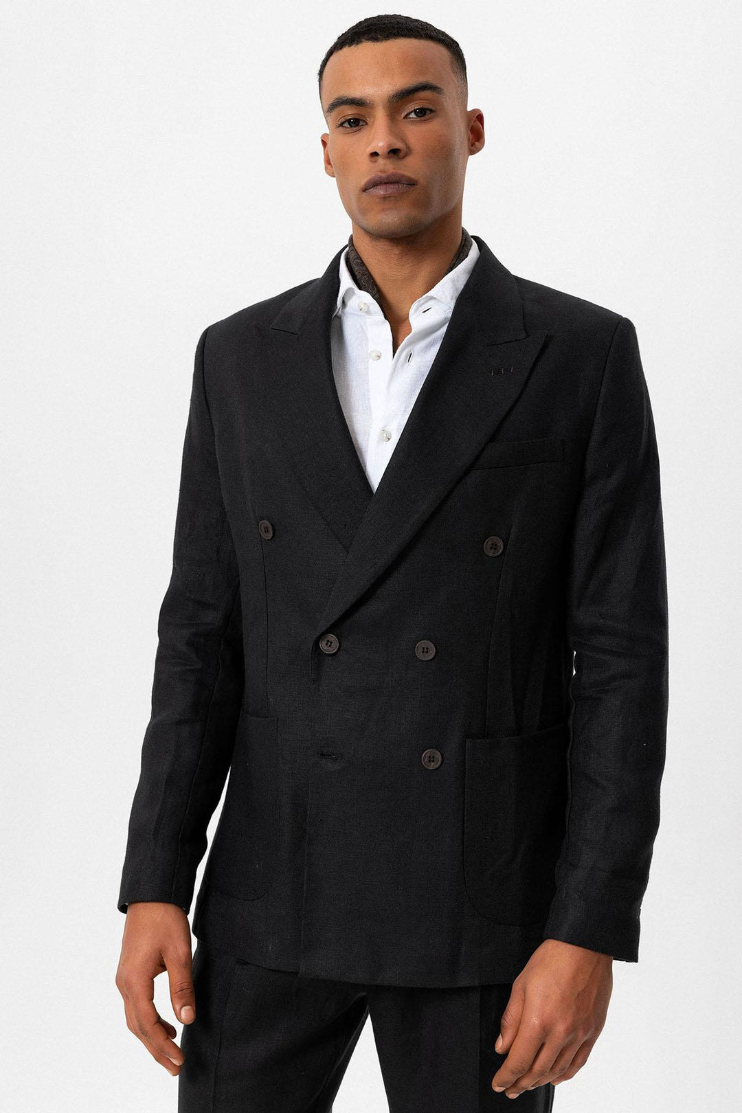 ANT 100% Linen Double Breasted Closure Men's Blazer Jacket - Lafayette