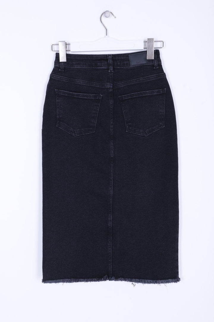 XLJ Medium Size Denim Skirt with Buttons in Front Mixed - Kendall