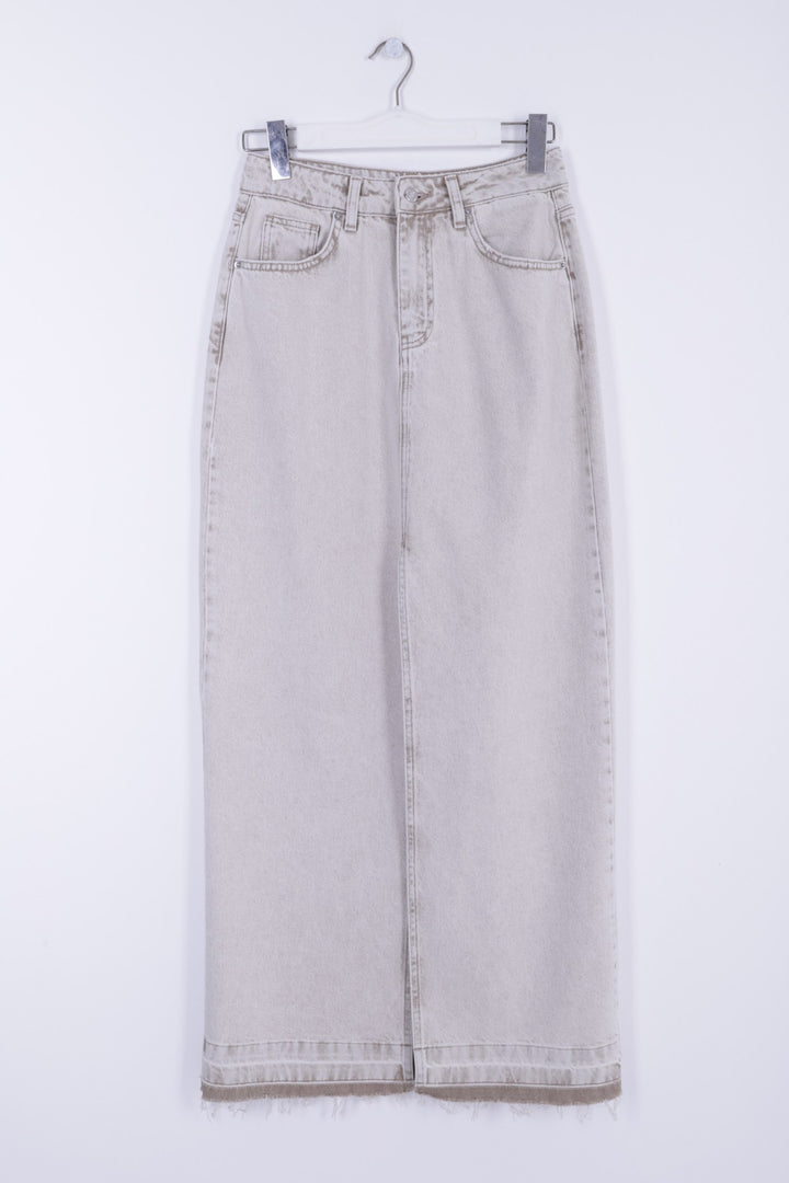 XLJ Long Denim Skirt with Slit Mixed - Chervonohrad