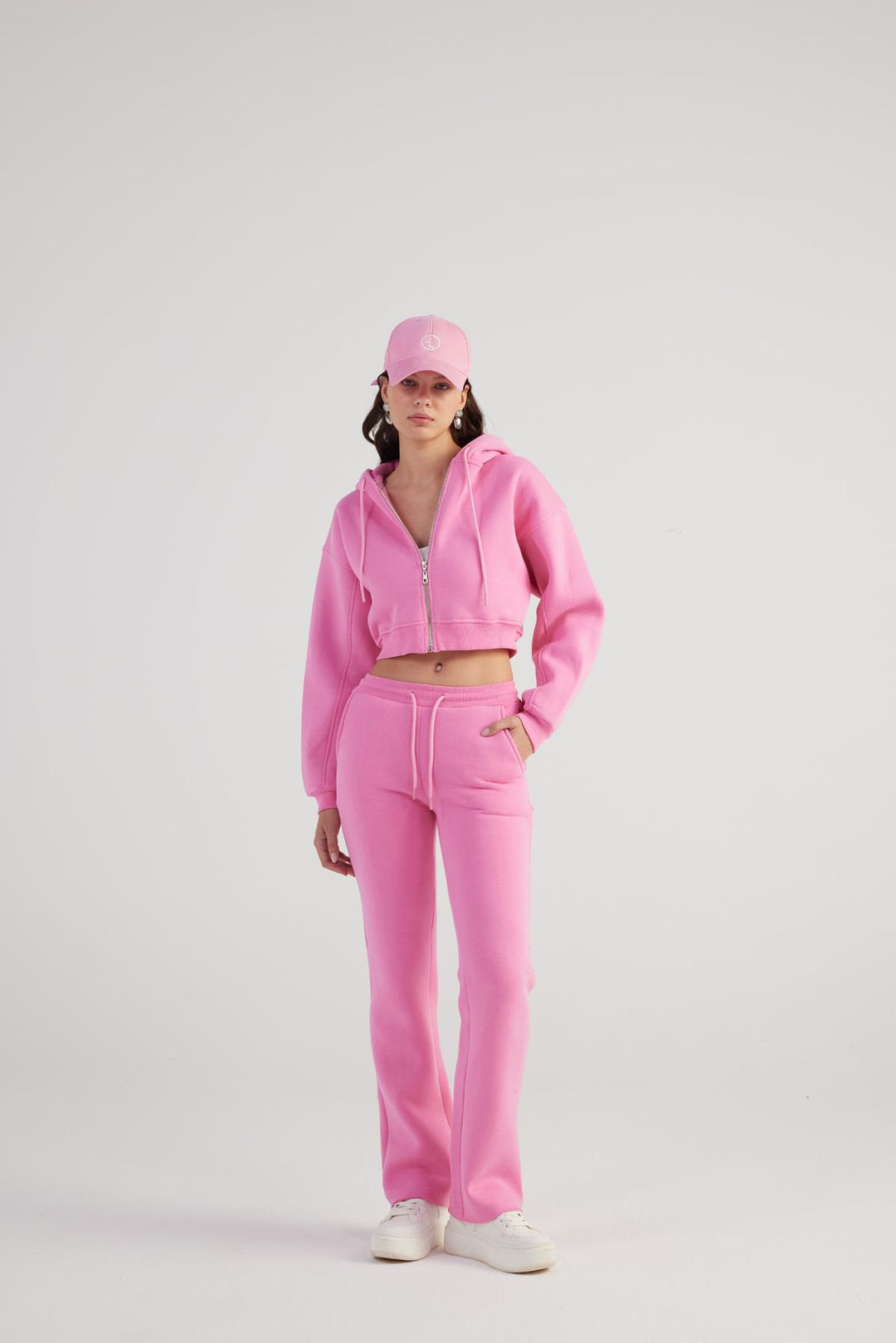 HLLY Women Mixed Tracksuit Bottoms Pink - Igualada