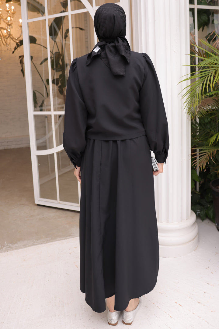 BNG Women Woman Skirted Hijab Suit 2091 Black - Clermont