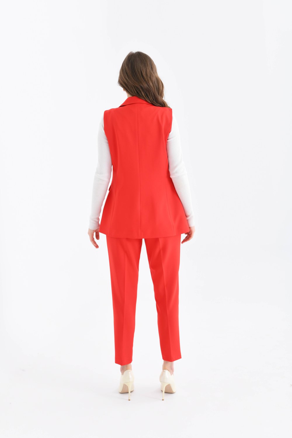 NDL Women Balmain Vest Women's Suit Red - Laindon