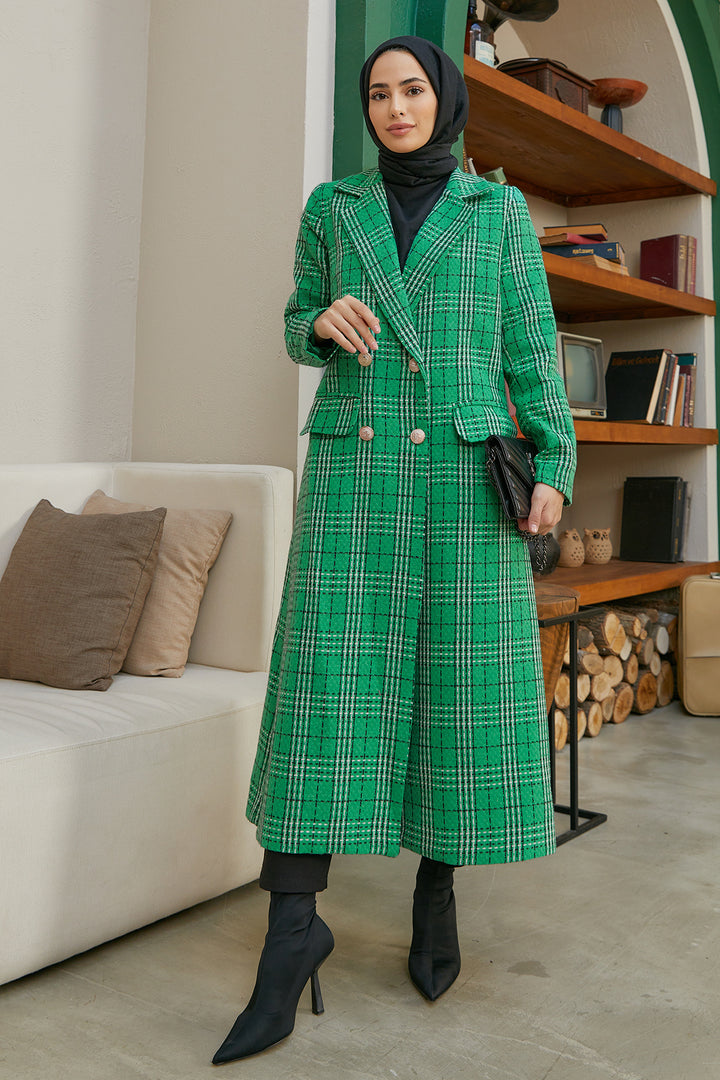 Zrf Women Plaid Pat - Emerald - Atenco