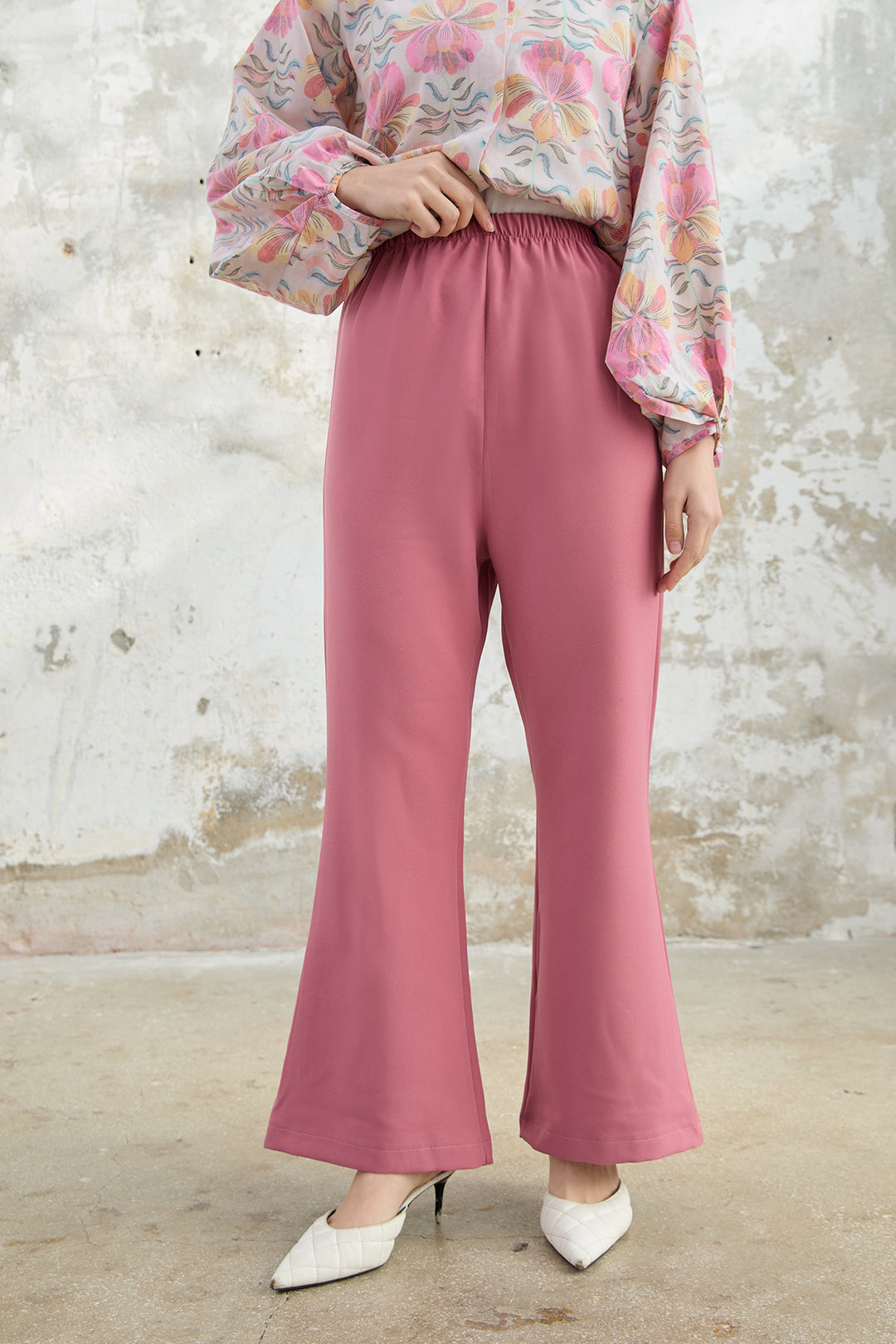 ZRF Women Spanish Flared Pants - Rose Pink - Evans