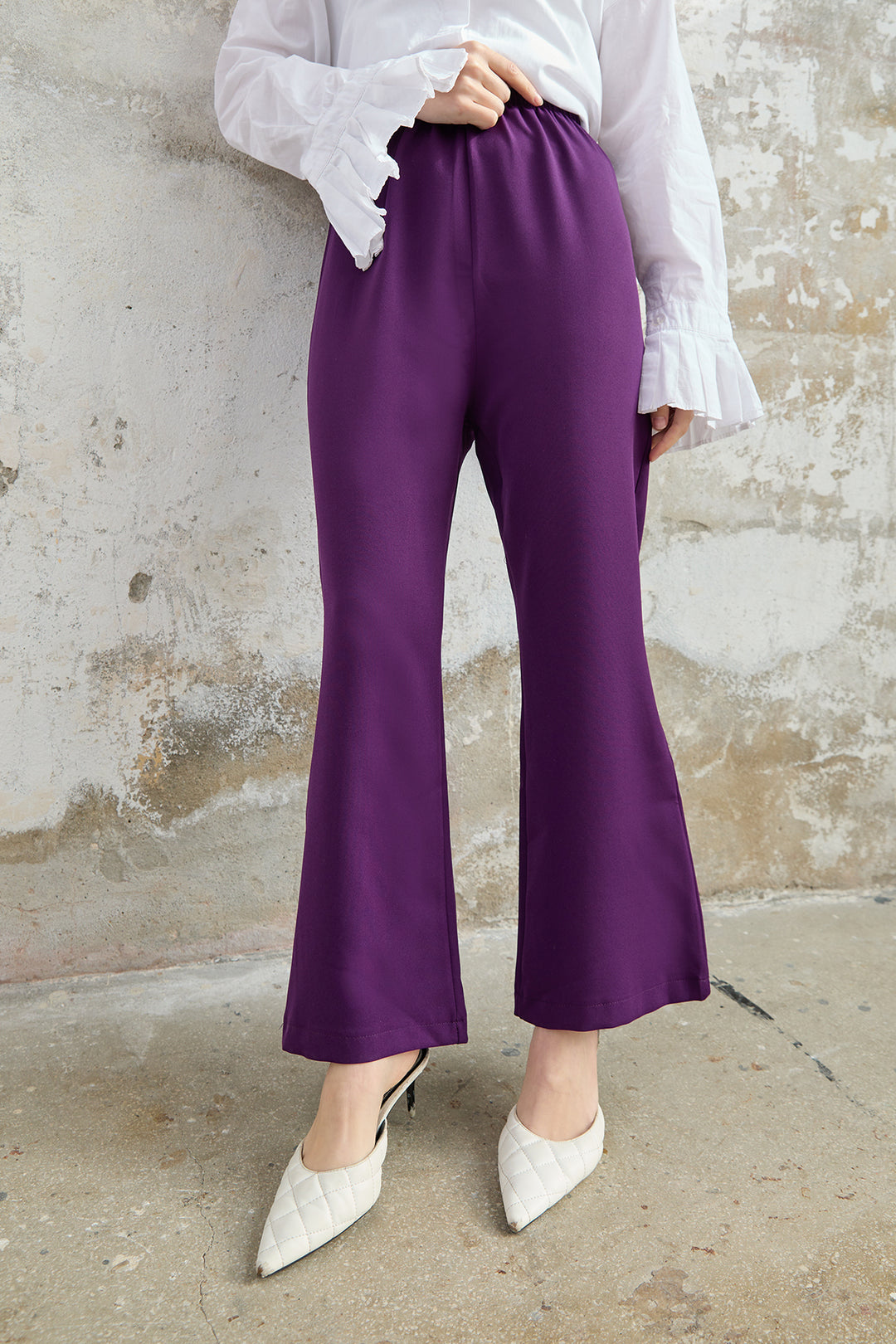 ZRF Women Spanish Flared Pants - Purple - Ramapo