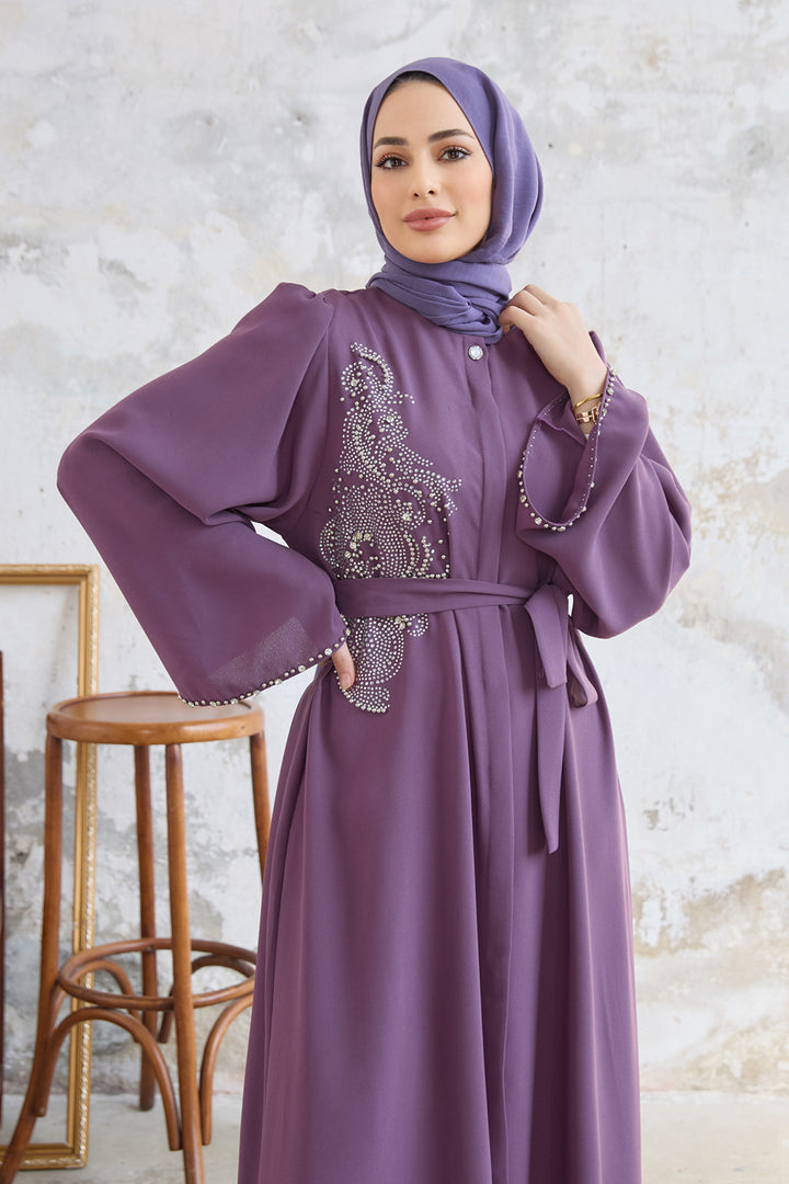 ZRF Women Lora Stone Abaya - Lilac - Issaquah