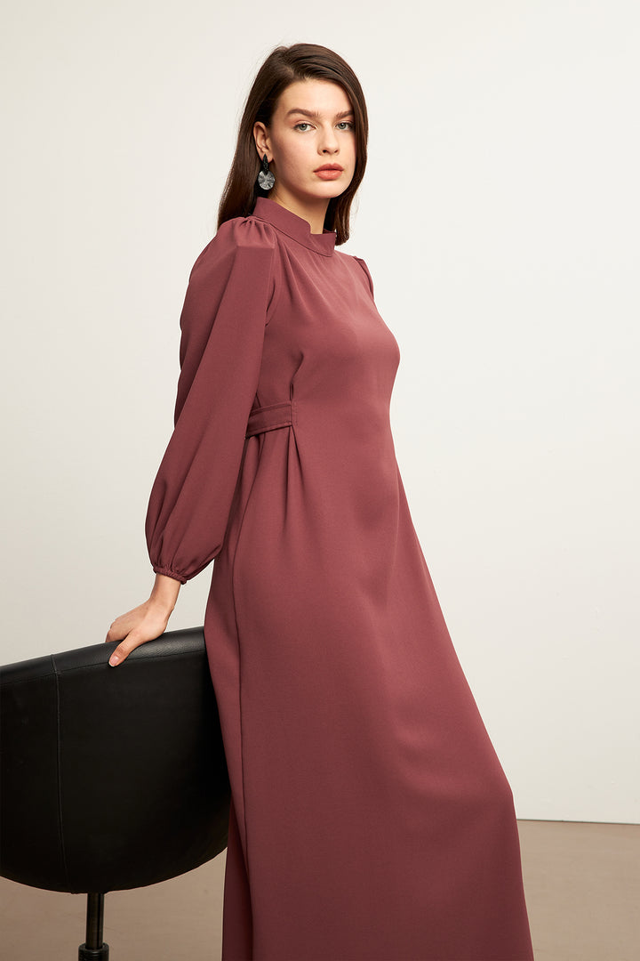 ZRF Women Nevra Belted Dress - Rose Pink - Narón