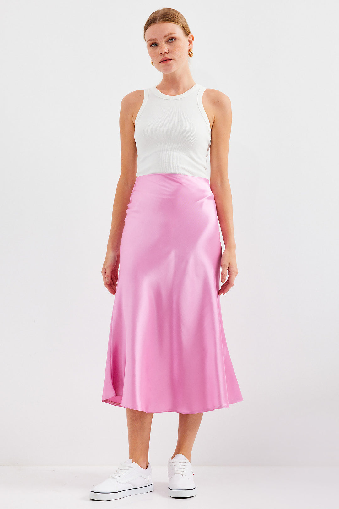 BGD Women Satin Skirt - Pink - Avondale