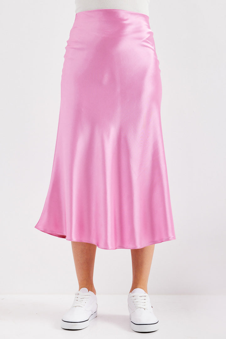 BGD Women Satin Skirt - Pink - Avondale